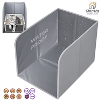 Protection anti-éclaboussures pour litière de chat, pliable, portable, universelle, accessoires pour chats d'intérieur, vente en gros