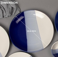 Assiette de service ronde en céramique moderne de qualité supérieure pour la maison, les restaurants, les hôtels et les cafés, disponible à la vente
