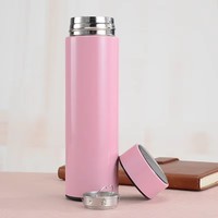 Flacon à vide à double paroi en acier inoxydable Smart Insulation LED Touch Screen Digital Temperature Display Vacuum Flask 500ml LED Bottle