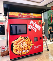 Máquina expendedora de papas fritas con certificado, máquina expendedora de comida caliente, máquina expendedora de papas fritas en venta