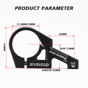 <strong>Bike</strong> <strong>Stem</strong> Shoulder Fork Direct Mount Downhill Mountain Bicycle <strong>Stem</strong> 31.8mm Handlebar 35mm Ultralight for AM/FR/DH/XC - Product Image 3