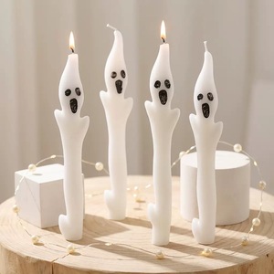 LANJO Halloween Ghost Shape Art <b>Candles</b> with White Soy Wax Handmade Scented Modern Style for Home Decoration Party <b>Gift</b> - Product Image 3