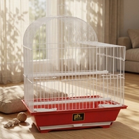 Cage à oiseaux en plastique rouge de petite taille Prevue Pet Products SP50011