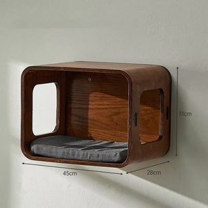 Struttura per arrampicata in legno curvo per gatti con struttura a muro per gatti - Product Image 2