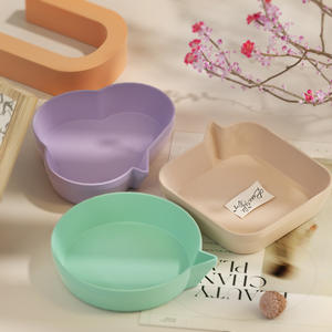 Timesrui bricolage cristal compte-gouttes bougie tasse stockage bol moule nuage carré rond bougie conteneur Silicone moule - Product Image 3