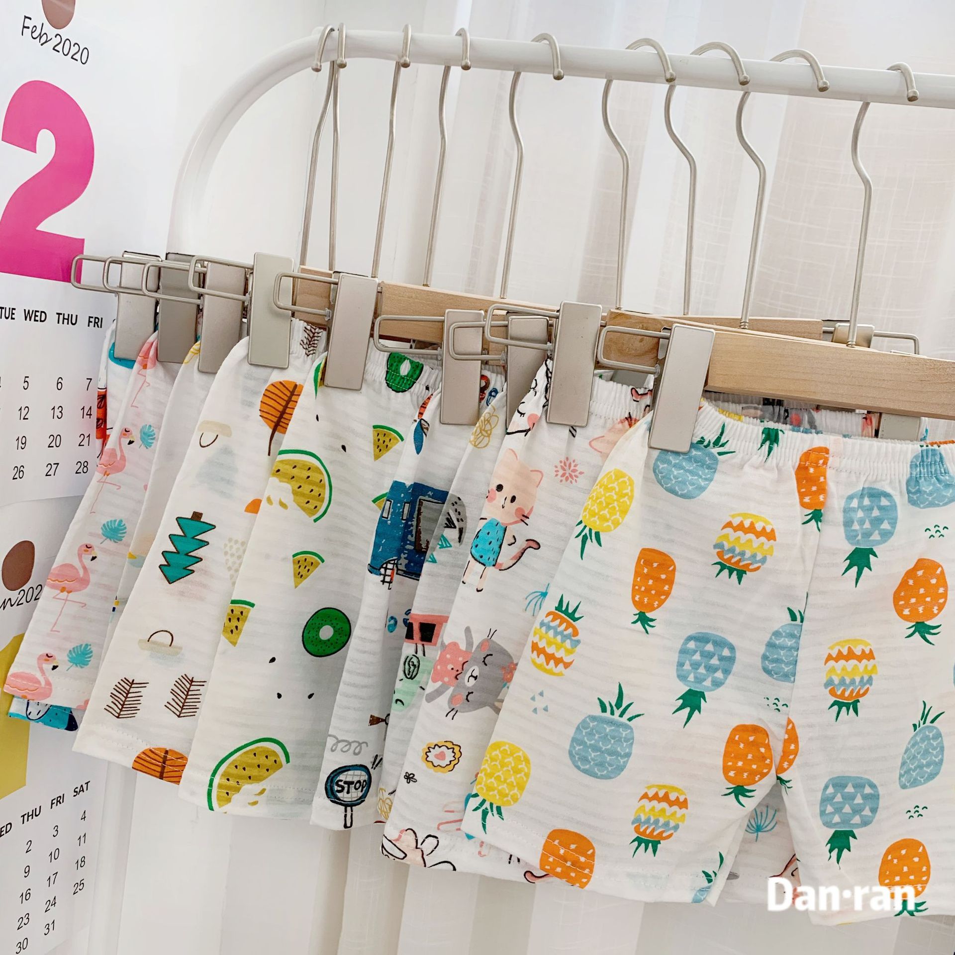 2021Sleeveless summer 100% cotton baby girls clothing suit Cartoon kids wear little boys clothes set