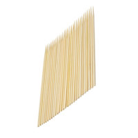 Brochettes rondes en bambou naturel écologiques pour barbecue, 4,0 mm x 18 cm