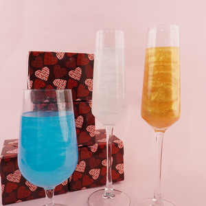 Bombes à paillettes de barbe à papa comestibles pour boissons au champagne - Product Image 3