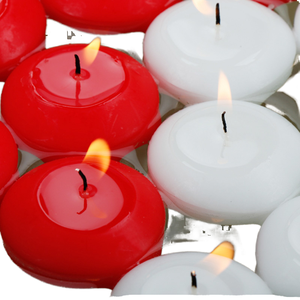 Bougies flottantes rondes en paraffine, non parfumées et imperméables, idéales pour des ambiances romantiques - Vente en gros - Product Image 1