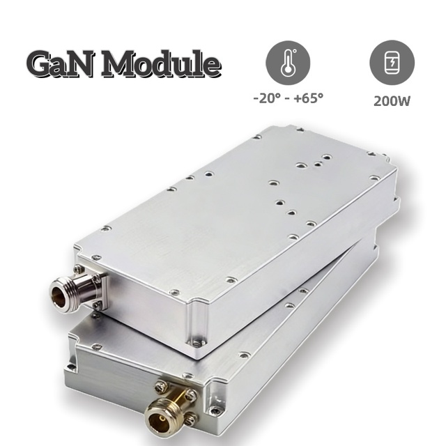 DESCBOOST DXK-100W-RFM GaN RF Power Amplifier Module 1.5-1.6GHz 100W OUT-SMA for Satellite Communication Earth Station