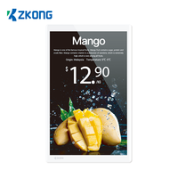 Lecteur publicitaire numérique Zkong Sparkle 10,1'' TFT LCD avec CMS basé sur le cloud, compatible NFC, pour utilisation en intérieur