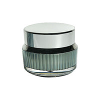 Pot à crème 15g en plastique avec logo personnalisé pour échantillon de crème pour le visage, emballage cosmétique