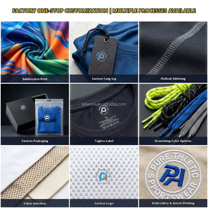 Shorts de surf techniques minimalistes hybrides pour homme, personnalisés, anti-frottement, sublimés, pour la plage, le sport et l'entraînement en salle de sport - Product Image 4