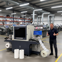Machine d'impression UV multi-couleurs à passage unique pour rouleaux d'autocollants PET PP PE, personnalisable et à coût optimisé