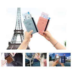 Portefeuille de voyage vierge en cuir PU avec blocage RFID pour passeport et cartes – Vente en gros - Product Image 5