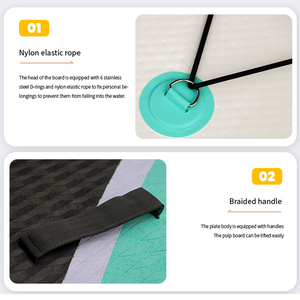 En Stock en España Envío Rápido Preventa Tabla de Surf Hinchable Profesional de PVC Blanco Blando Set Tabla de Stand Up Paddle Personalizada para Deportes Acuáticos - Product Image 3