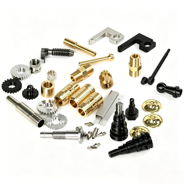 Micro CNC Machining Parts OEM Custom Steel Fabrication Metal Aluminum Turned Milled Brass Inserts Components CNC Service