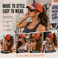 Casquette Trucker Tie-Dye pour Femme avec Maille au Dos et Visière Courbée – Gorras Trucker Boutique Unique et Réglable