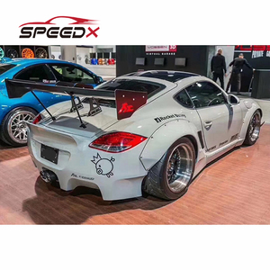 Per <span class=keywords><strong>Porsche</strong></span> 987 987.2 Cayman Boxster Upgrade RB Wide Body Kit paraurti anteriore posteriore parafango gonna laterale Spoiler - Product Image 3
