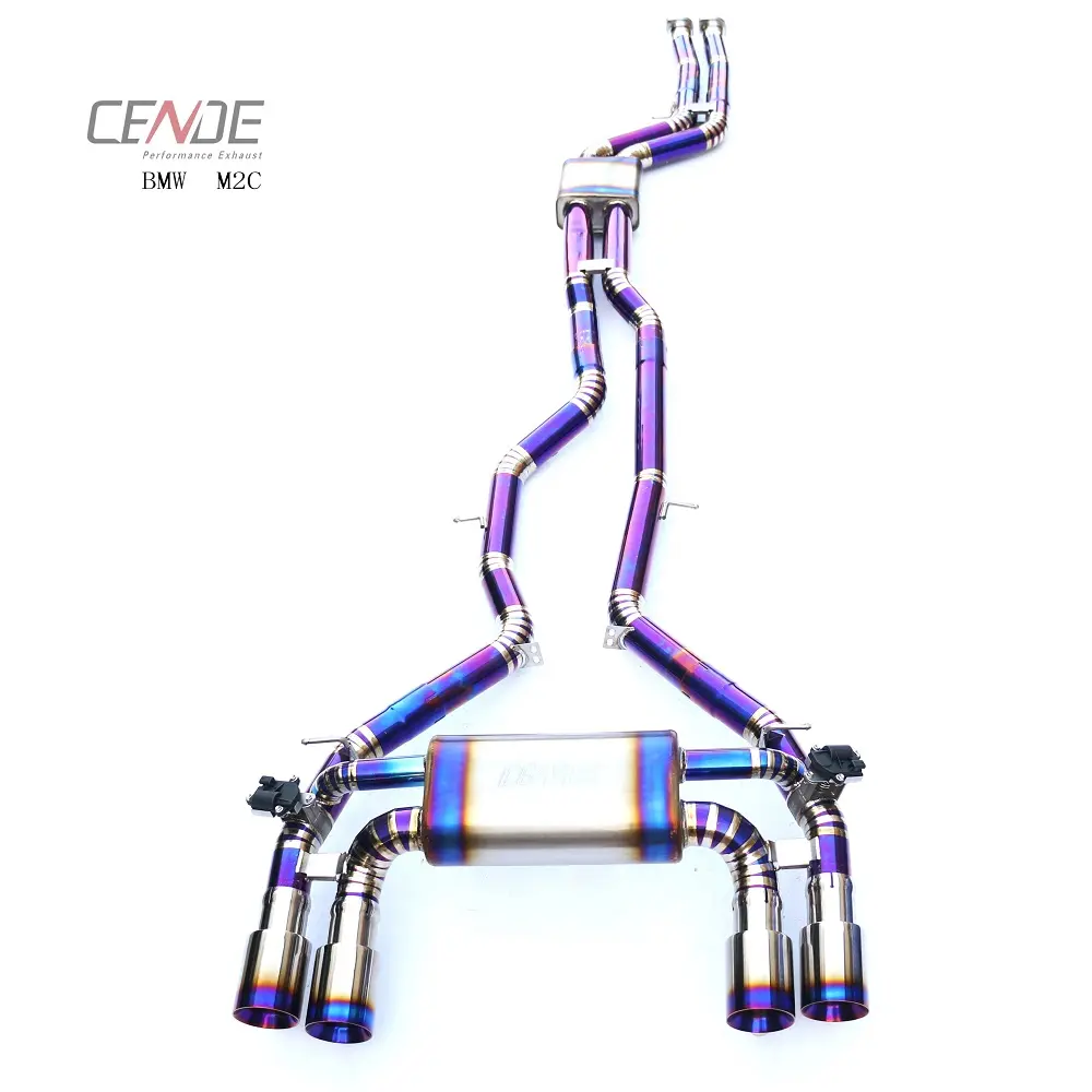 عالية الأداء 2.5-3 بوصة Catback Valvetronic كامل نظام العادم لسيارات BMW E87 M2 المنافسة M2C العادم