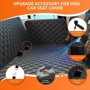 Housse de siège de voiture pour animaux de compagnie, robuste, écologique, respirante, rallonge de siège arrière, 181 kg, résistante aux taches, Oxford imperméable, antidérapante pour chiens - Product Image 6