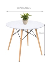 Restaurant nordique haute brillance pas cher Table à manger nordique ronde classique Tables basses Table basse en bois moderne Mesa Mdf Table basse blanche