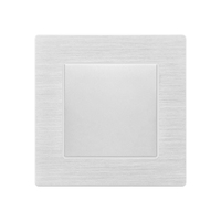 Smart sumome — interrupteur mural blanc avec dessin en fil d'aluminium, plaque de protection pour l'éclairage de la maison, CN/GUA