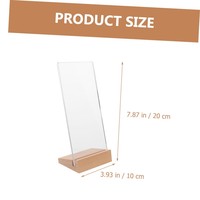 Porte-menu de bureau en acrylique transparent, porte-brochures pour menus de restaurant, publicités
