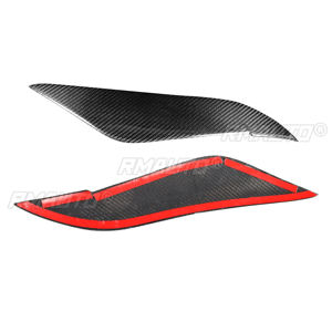 1 par de cubiertas de fibra de carbono real para faros delanteros de coche, para Toyota Corolla 2008 2009 2010 2011, accesorios para coche - Product Image 3