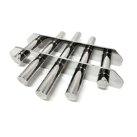 Grille magnétique ronde D200mm 5 barres simple couche 12000GS Cadre magnétique pour trémie
