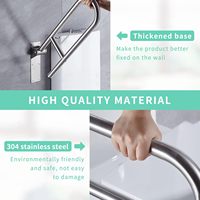 Barre d'appui pliable pour toilettes handicapées, poignées rabattables pour personnes handicapées, personnes âgées, femmes enceintes