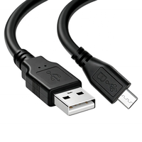 Câble de charge et de données Micro USB 2.0 USB-A 0,3/0,5/1/1,5/1,8/3/5M, conducteur en cuivre pur, écologique, avec gaine en PVC