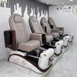 Silla de <span class=keywords><strong>pedicura</strong></span> <span class=keywords><strong>hidromasaje</strong></span> reina reclinable de salón de belleza popular moderna con bomba de drenaje - Product Image 4