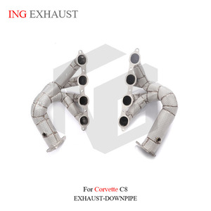 Ing thép không gỉ xe Muffler Xả thẳng tiêu đề cho Corvette C8 với hiệu suất cao Tự động chuyển các bộ phận đường ống - Product Image 3