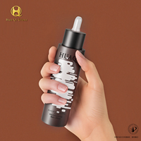 Emballage cosmétique personnalisé, flacon électro-plaqué, sérum, huile essentielle, flacon en verre cylindrique avec compte-gouttes, plusieurs couleurs, flacon essentiel