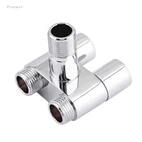 PINEBAY Ventes Flash Robinet WC double angle personnalisable en laiton pour bidet à haute pression avec contrôle du débit d'eau