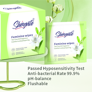 Produit d'hygiène féminine personnalisé, lingettes intimes jetables, marque privée, lingettes humides féminines organiques emballées individuellement <span class=keywords><strong>pour</strong></span> femmes - Product Image 5