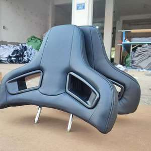 Poggiatesta staccabile in pelle per poltrona reclinabile e seggiolino auto da corsa-Black Automotive Sport Luxury Zhejiang - Product Image 2