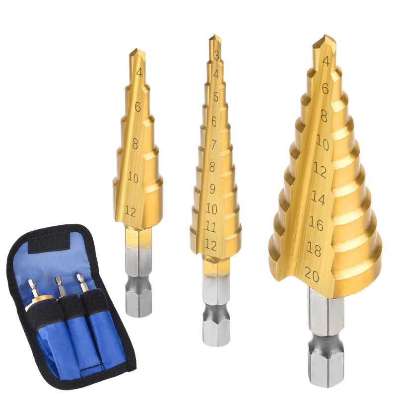 Serrated Straight Shank Drill Bit Stainless