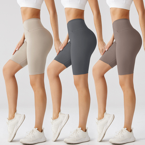 <span class=keywords><strong>Pantaloni</strong></span> da Yoga senza cuciture per allenamento con Logo personalizzato a vita alta per donne Leggings con sollevamento del sedere per la corsa e il ciclismo in stile Casual - Product Image 5