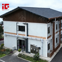 Maison conteneur modulaire à 2 étages pour salle de classe scolaire, avec panneaux sandwich et structure en acier, conception en kit pour usage extérieur et logement en appartement