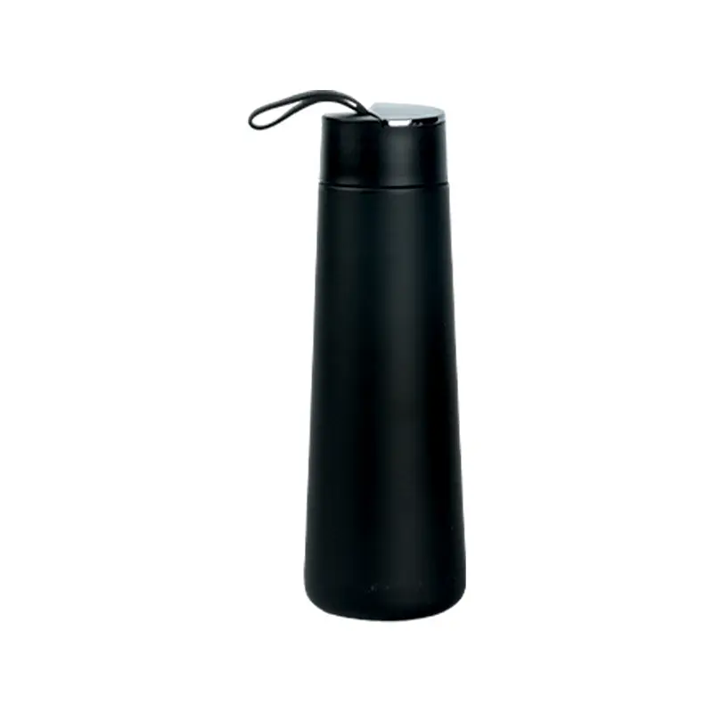 Botella de agua personalizada de acero inoxidable 304 para caminar al aire libre, para deportes al vacío, portátil, Simple, de 350ml con almacenamiento
