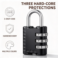 Coffre de rangement extérieur étanche et antirouille avec cadenas à combinaison pour compartiment à bagages et tiroir