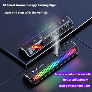 Diffuseur d'air pour tableau de bord de <span class=keywords><strong>voiture</strong></span>, <span class=keywords><strong>parfum</strong></span>, fragrance, musique RGB colorée, capteur de musique, <span class=keywords><strong>parfum</strong></span> de haute qualité dans la <span class=keywords><strong>voiture</strong></span>, lumière d'<span class=keywords><strong>ambiance</strong></span> LED, température - Product Image 2