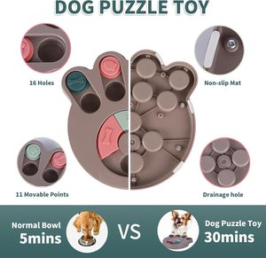 Jouets interactifs pour chiens pour augmenter l'IQ, jouets de puzzle pour chiens, jouets d'entraînement à la consommation lente, jouet d'alimentation lente pour chiens - Product Image 2