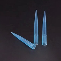 Embouts de micro-pipette jetables universels jaunes et bleus de bonne qualité pour laboratoire, 200 µl, 1000 µl, avec filtre, usage médical