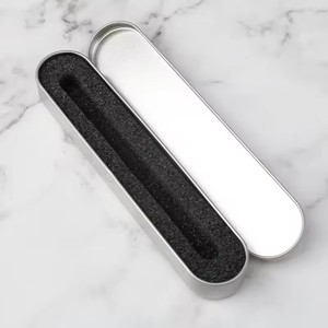 Custom Logo Tin Tool Box with Sponge Insert Flip-Top Tin Gift Box Metal Pen Tin Box for Acne <b>Needles</b> Blackhead for School Office - Product Image 4