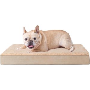 Washable Orthopedic <b>Dog</b> <b>Bed</b> for Small Pets Removable Cover Square Memory Foam Luxury Solid Carton Travel All Seasons - Product Image 1