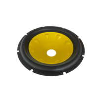 Subwoofer de 12 pouces de haute qualité OEM ODM Pro Audio avec bord en caoutchouc, cône en PP, accessoires pour haut-parleurs, cônes en papier