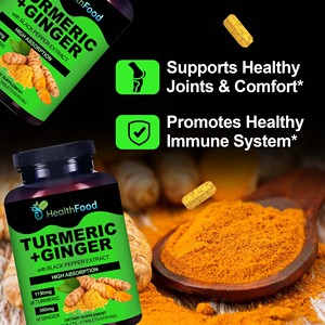 Tabletas de Cúrcuma con Extracto de Jengibre, MOQ Bajo, Apoya la Salud de las Articulaciones, Tabletas de Jengibre para el Confort - Product Image 3